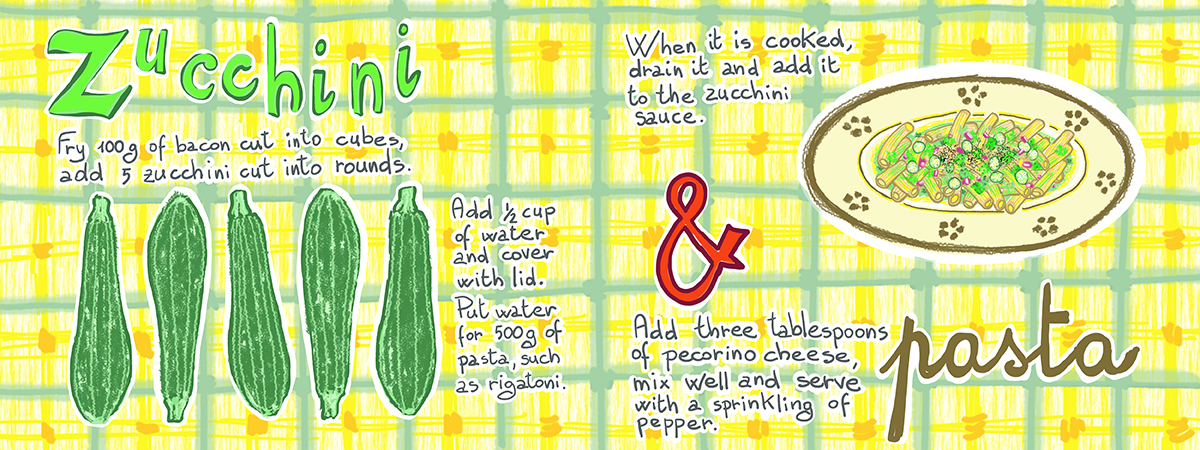 Zucchini & Pasta by Luisa Nascosto Zucchini pasta small