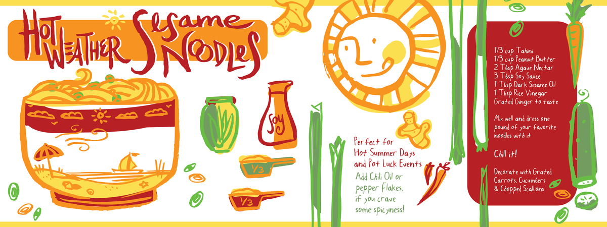 Hot Weather Sesame Noodles by Leticia Plate