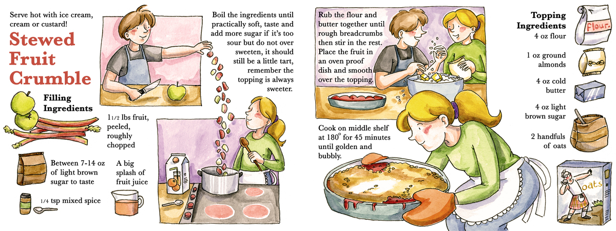 Stewed Fruit Crumble by Amy McKay