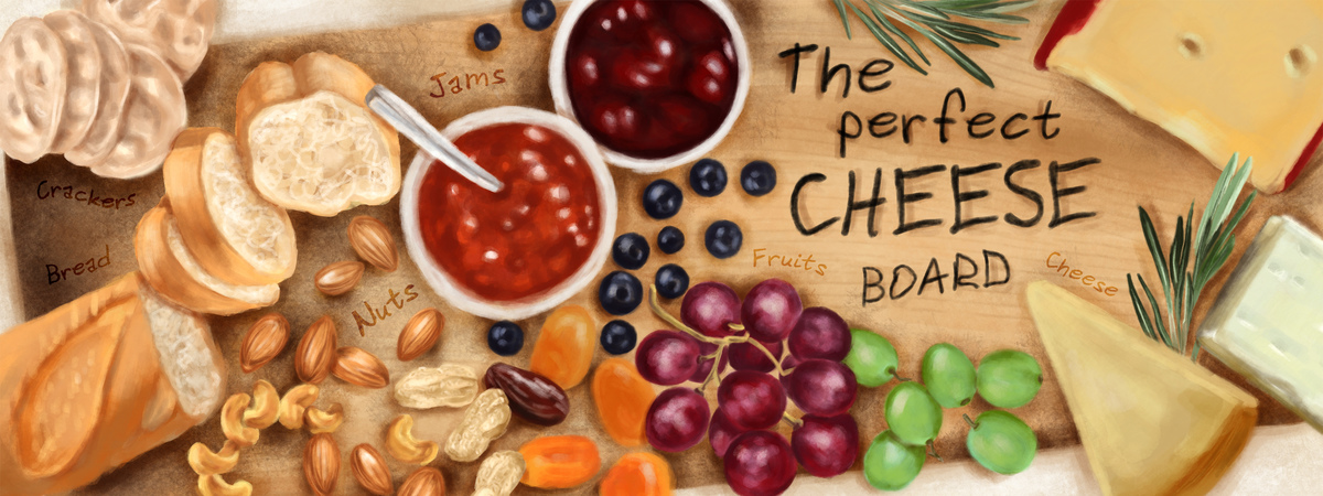 The Perfect Cheese Board by Vero Gobet