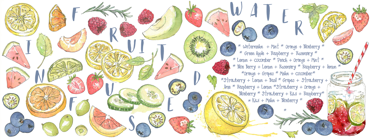 Fruit Infused Water by Suzanne de Nies