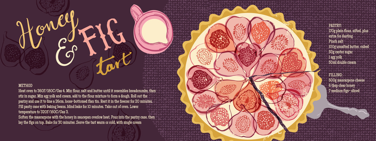 Honey & Fig Tart by Ohn Mar Win