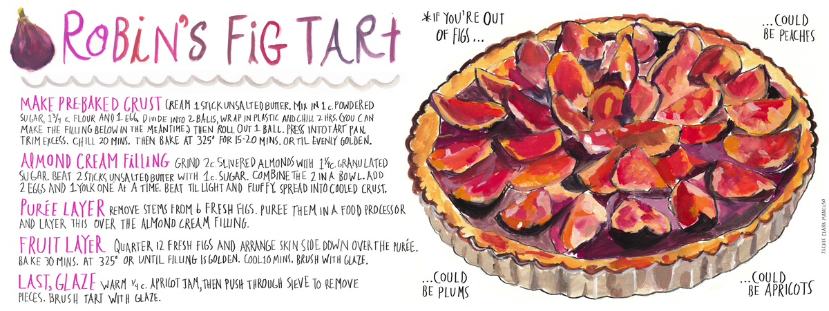 Robin's Fresh Fig Tart by Jackie Clark Mancuso