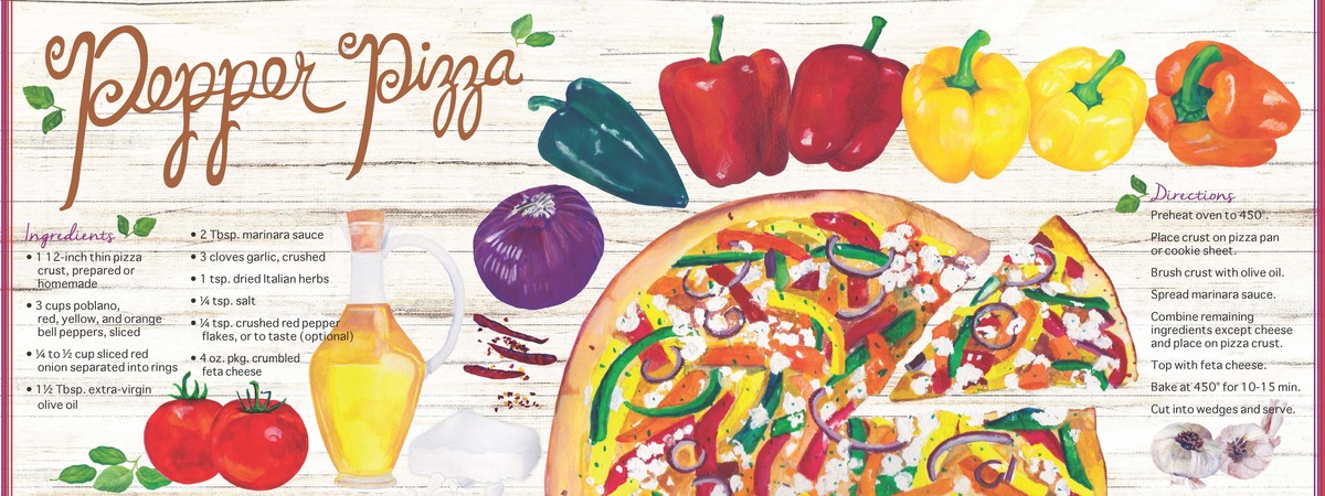 Pepper Pizza by Julie Sharp
