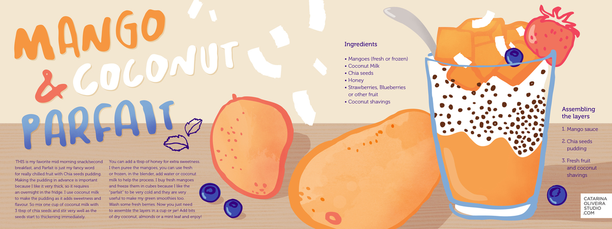 Mango and Coconut Parfait by Catarina Oliveira