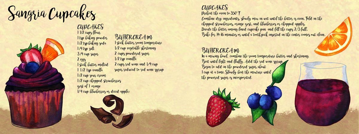 Sangria Cupcakes by Caitlin Wolle
