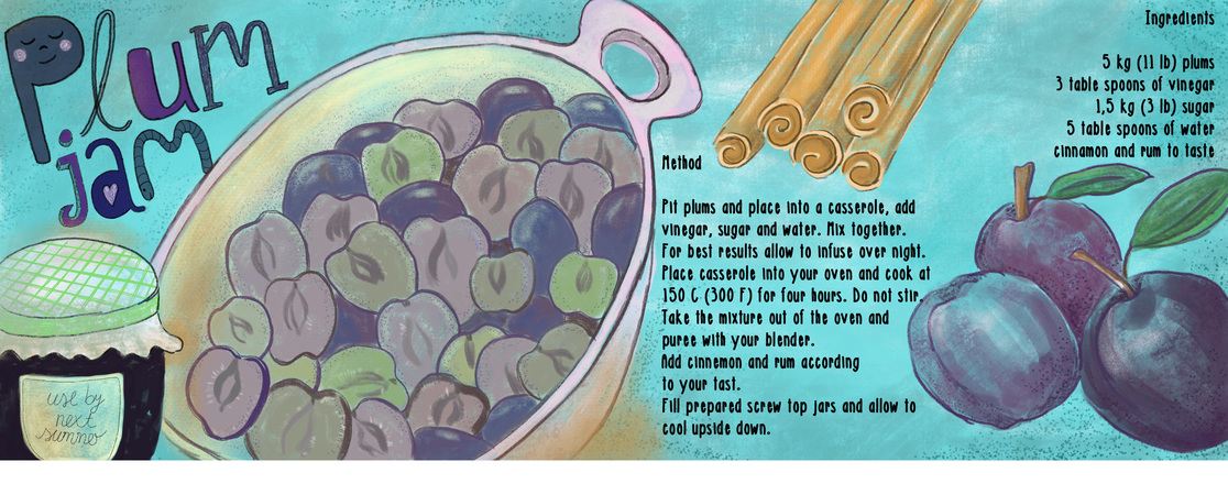 Plum jam by Claudia Burns Image
