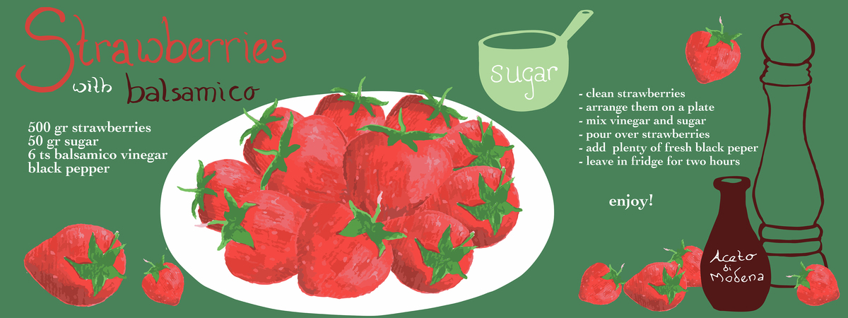 Strawberries with balsamico by Jacqueline Kok