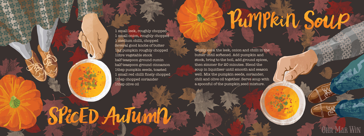 Autumn Spiced Pumpkin Soup by Ohn Mar Win