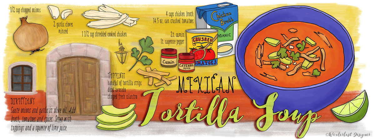 Mexican Tortilla Soup by Betsy Beier Mexicantortillasoupbywanderlustdesigner tdac