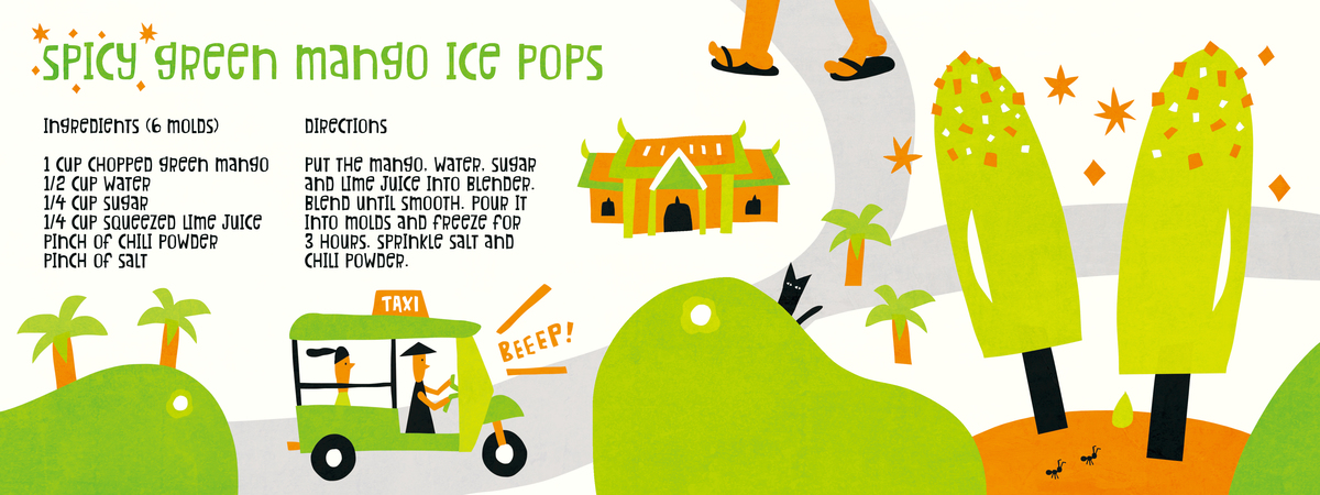 Spicy Green Mango Ice Pops by AW Illustrations Greenmangopops