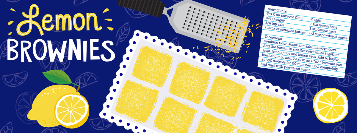 Lemon Brownies by Lisa Kubenez