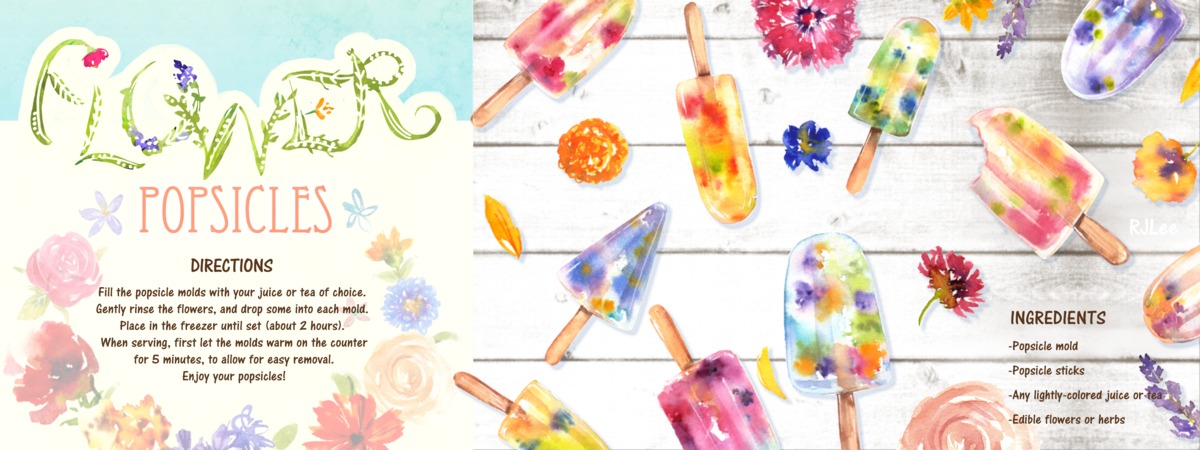 Flower Popsicles by RJ