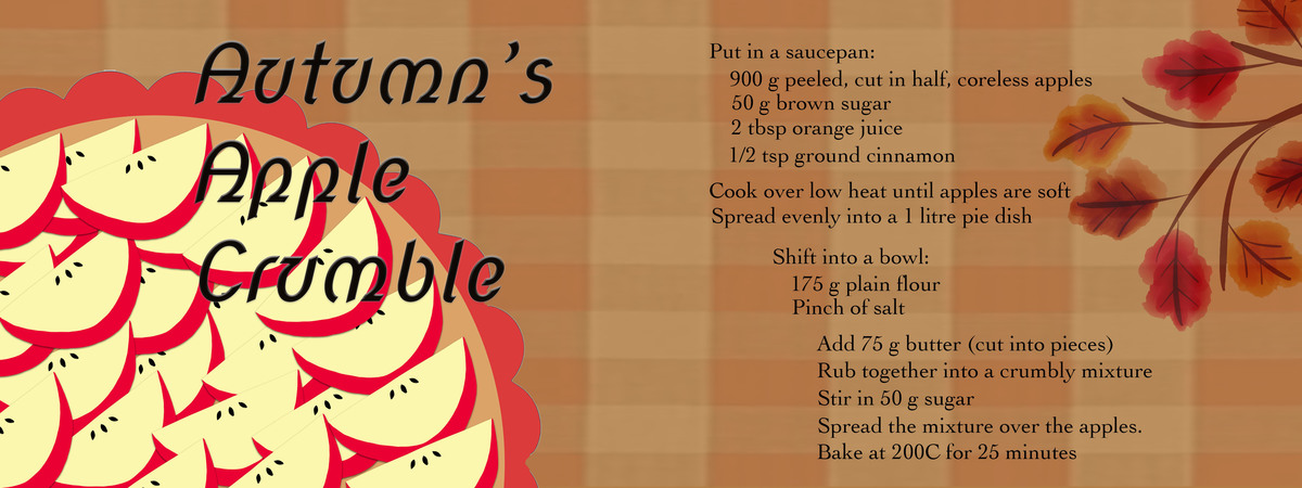 Autumn's Apple Crumble by Elaine Vitikainen