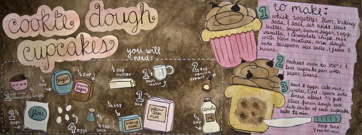 Cookie Dough Cupcakes by Kimberly Smolkowicz