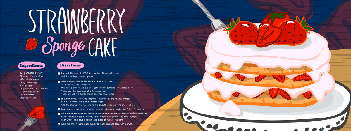 Strawberry Sponge Cake by EunJi Jung