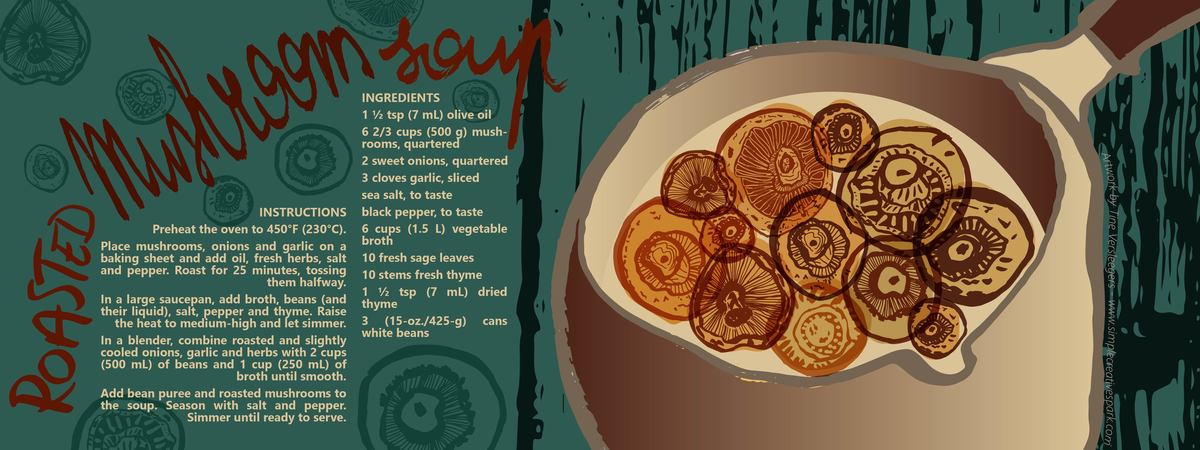 Roasted Mushroom Soup by Tine Versleegers