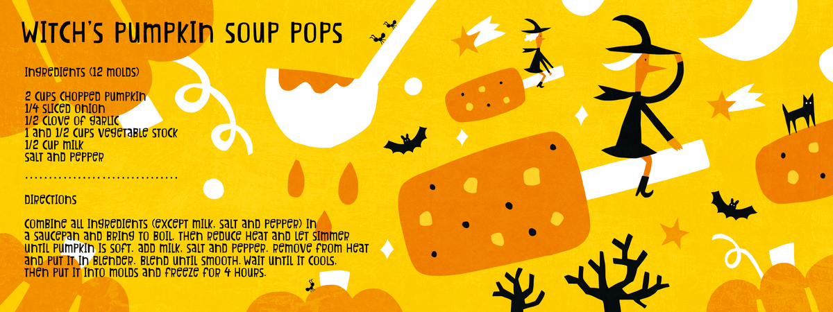 Witch's Pumpkin Soup pops by AW Illustrations