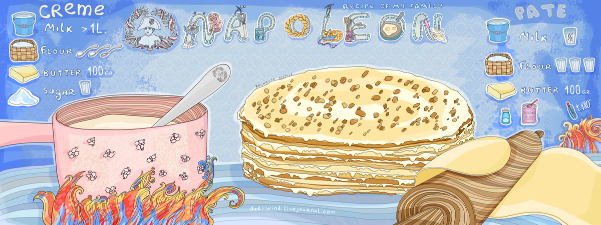 Cake "Napoleon" by Sofia Gritsyuk Eda to send