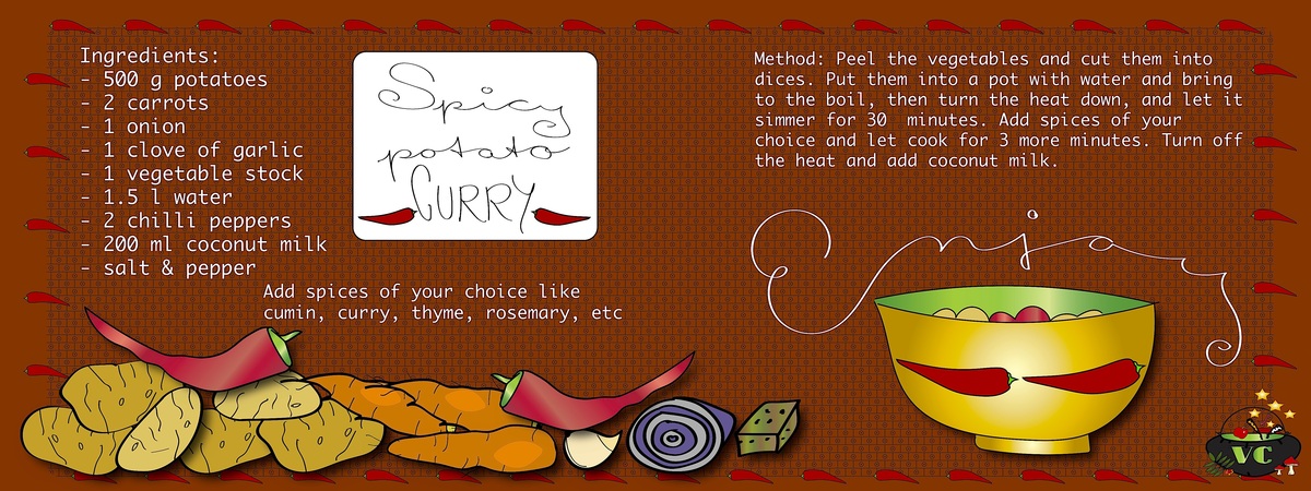Spicy potato curry by Susi Sanlier