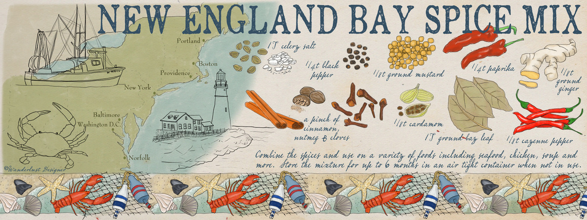 New England Bay Spice Mix by Betsy Beier