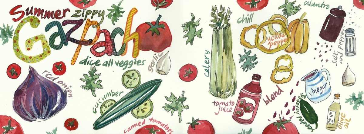Summer Zippy Gazpacho by Annelein Beukenkamp