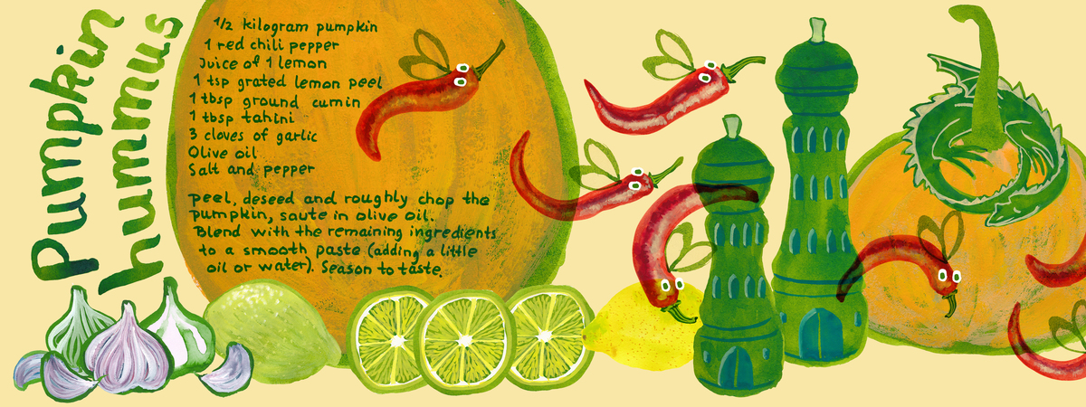 Pumpkin Hummus by Beatrice Brandt