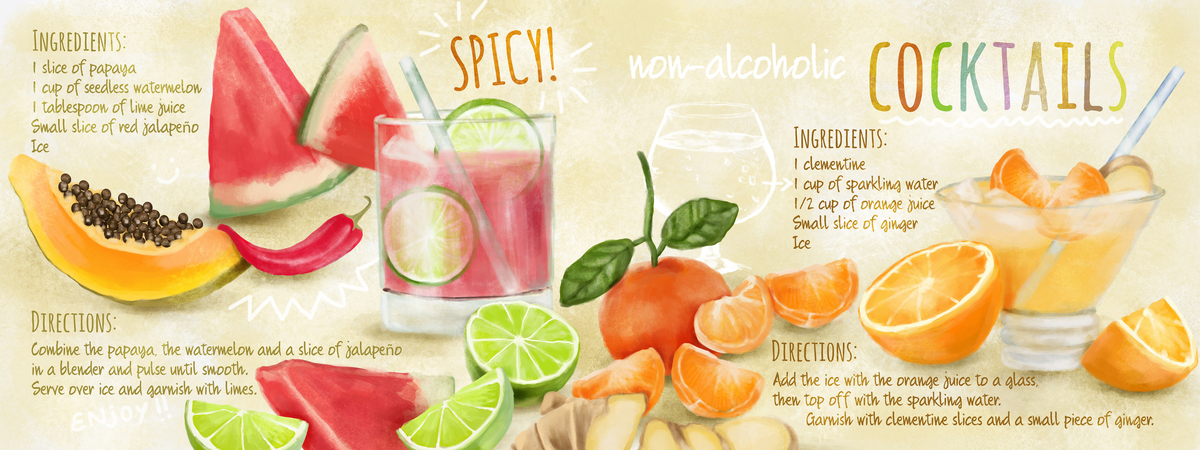 Spicy mocktails by Vero Gobet