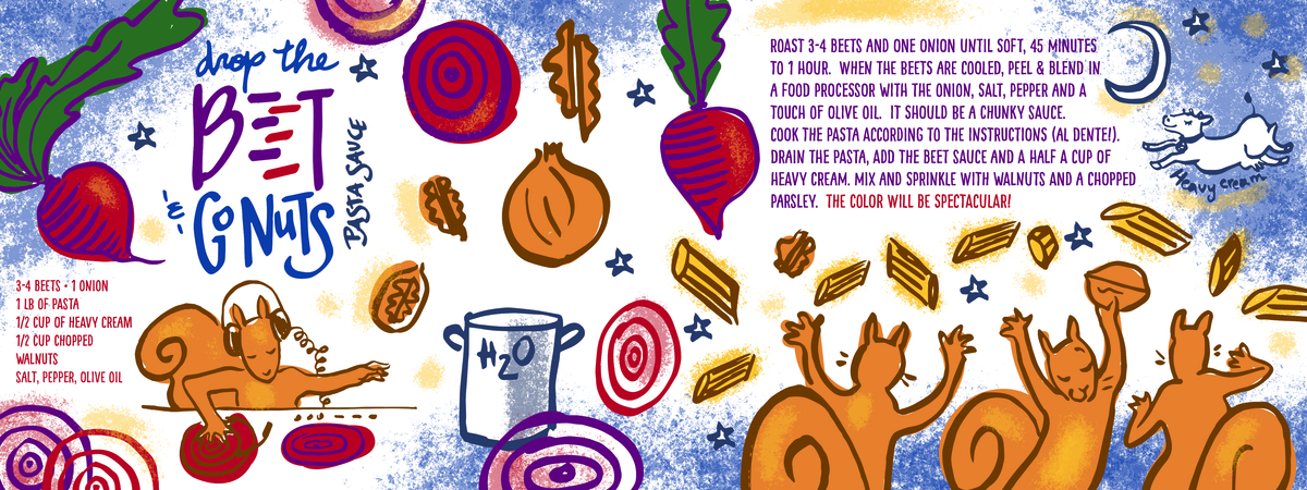 Drop the Beet & Go Nuts by Leticia Plate