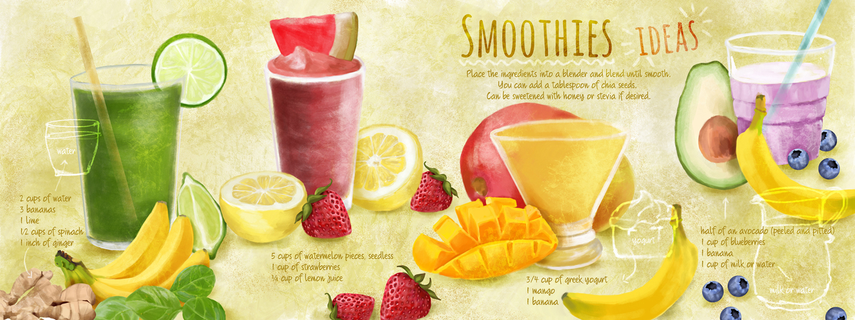 Healthy smoothie recipes by Vero Gobet