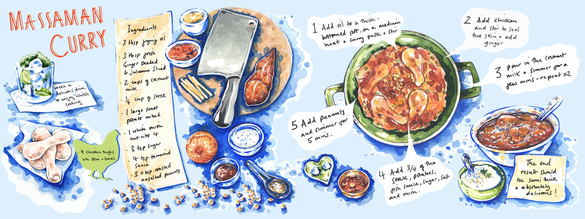 Massaman Curry by Lilly Louise Allen Tdac by lilly louise allen