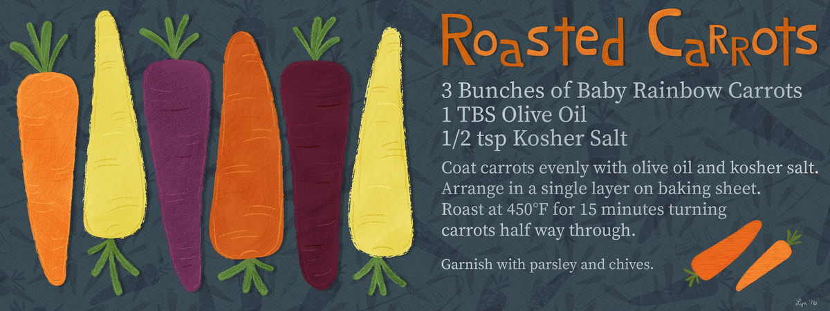 Simple Roasted Carrots by Lynda M. Metcalf