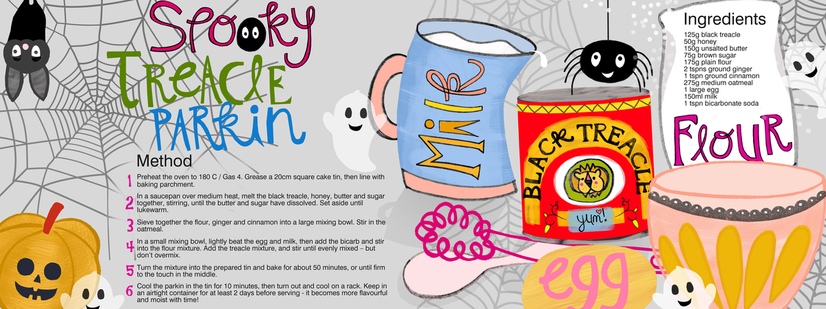 Spooky Treacle Parkin by Emma Jayne