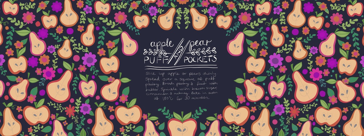 Apple and Pear Puffs by Fi Foott