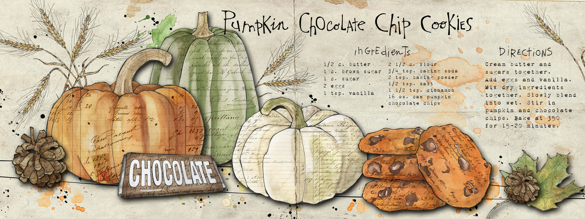 Pumpkin Chocolate Chip cookies by Christine Hamner Anderson