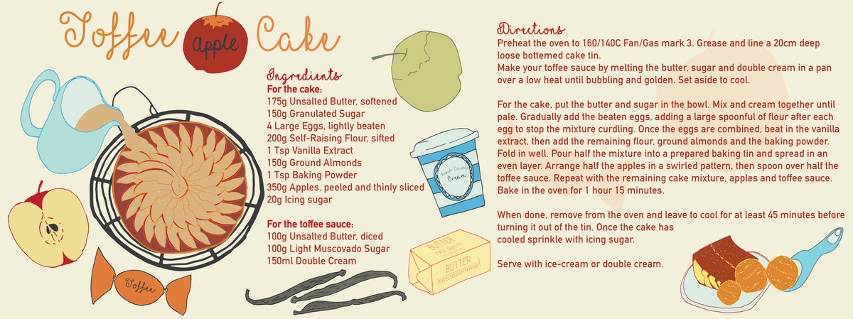 Toffee Apple Cake by Misty Granger