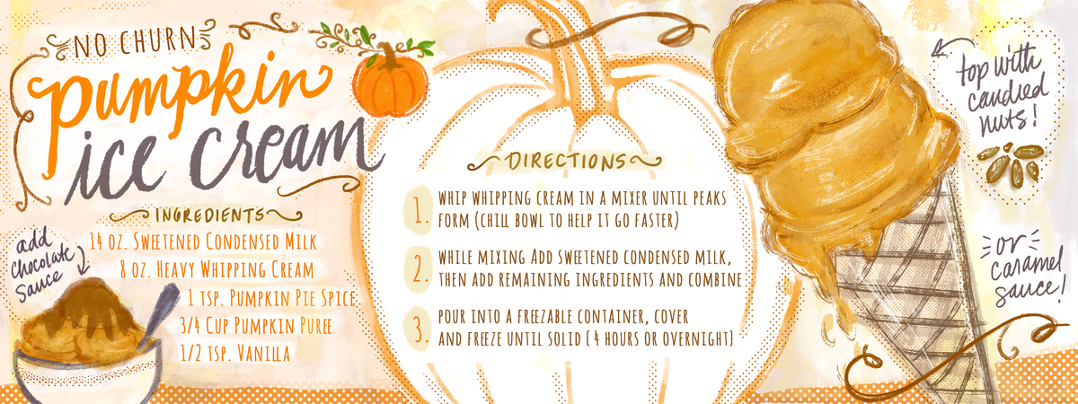 No Churn Pumpkin Ice Cream by Jeanetta Gonzales