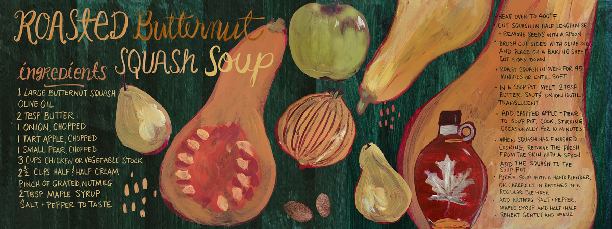 Roasted Butternut Squash Soup by Sharon Montgomery
