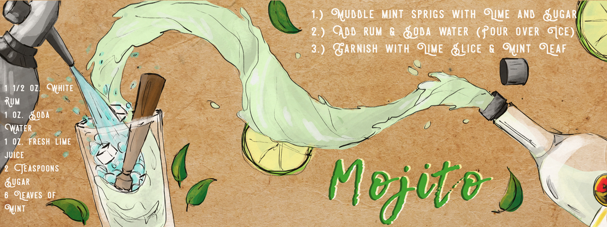 Mojito by Grace Maughmer Theydrawandcook mojito fixed