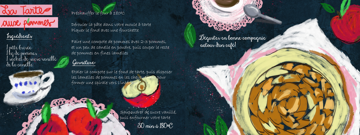 La tarte aux pommes classique by Alexandra Michiardi