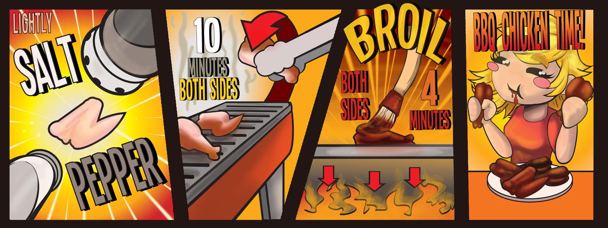 BBQ CHICKEN TIME!! by Sok-oeun Saiyoeun Sketch2type2