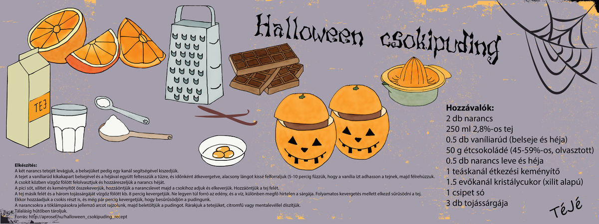 Halloween chocolate pudding by Tóth Judit