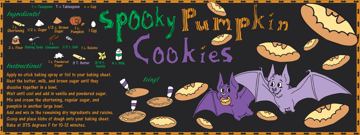 Katie Spurlock's Spooky Pumpkin Cookies by Katie Spurlock