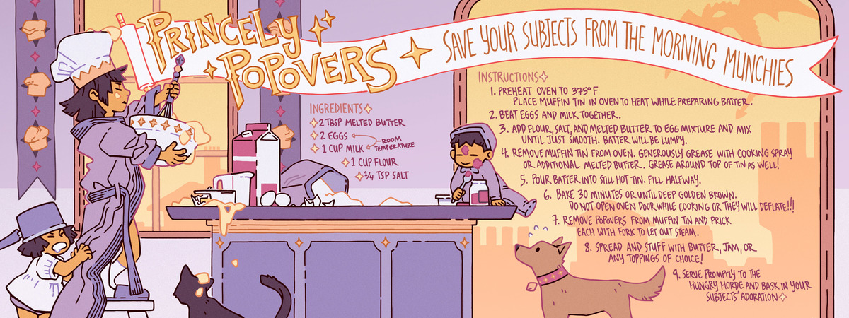 Princely Popovers by Eleeza Mei Theydrawandcook eleezamei princelypopovers upload