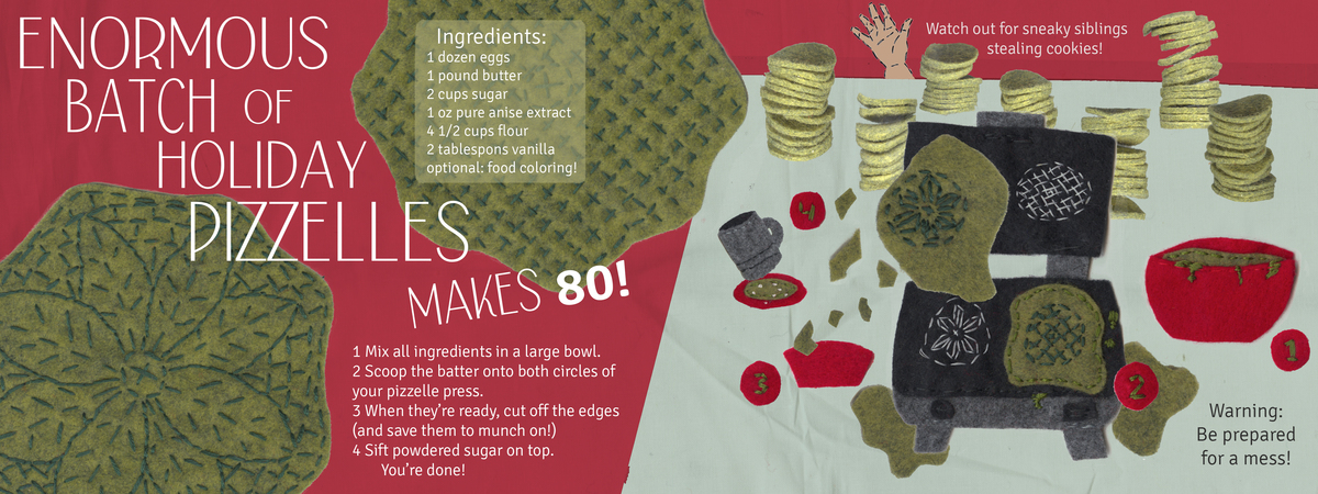 Enormous Batch of Holiday Pizzelles by Ali Helling Tdacrecipe