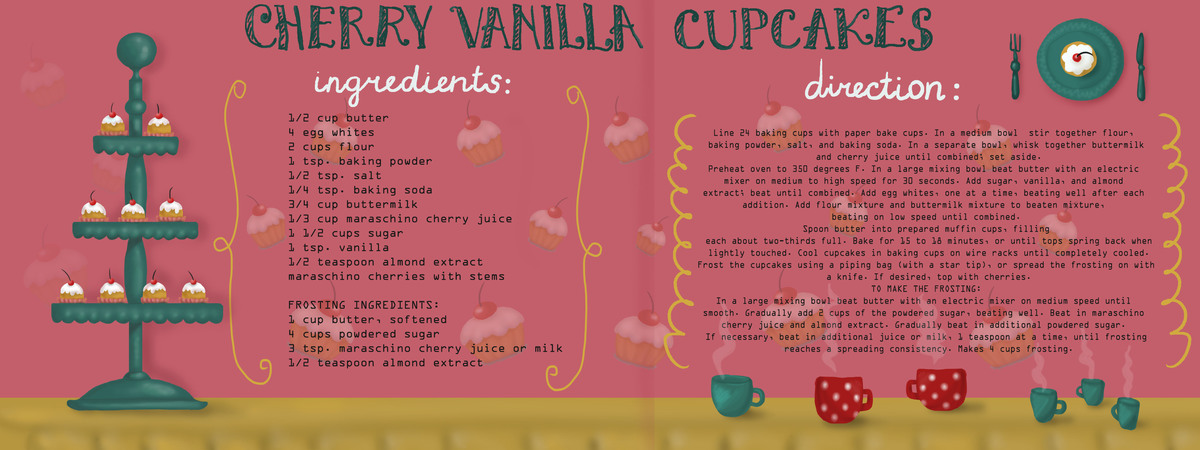 Cherry Vanilla Cupcakes by ElenaCherry Cherry vanilla cupcakes