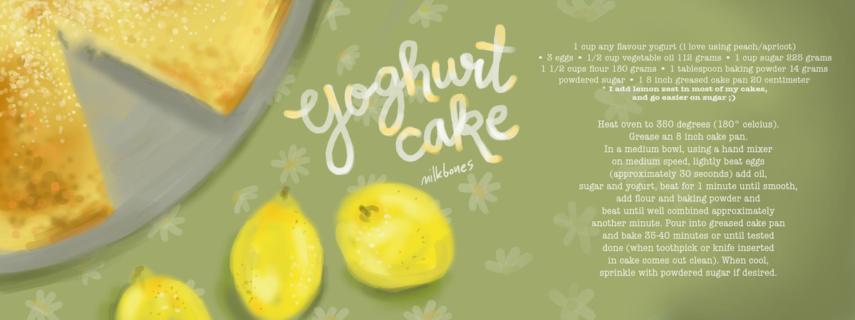 Pretty Yoghurt Cake by Milk Bones