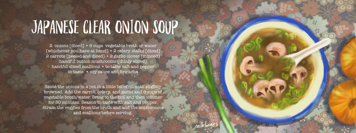 Japanese Clear Onion Soup by Milk Bones Jap clear