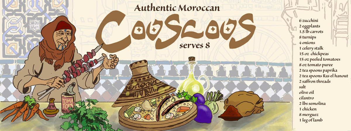Authentic Moroccan Couscous by Frederic Vigne Moroccan couscous