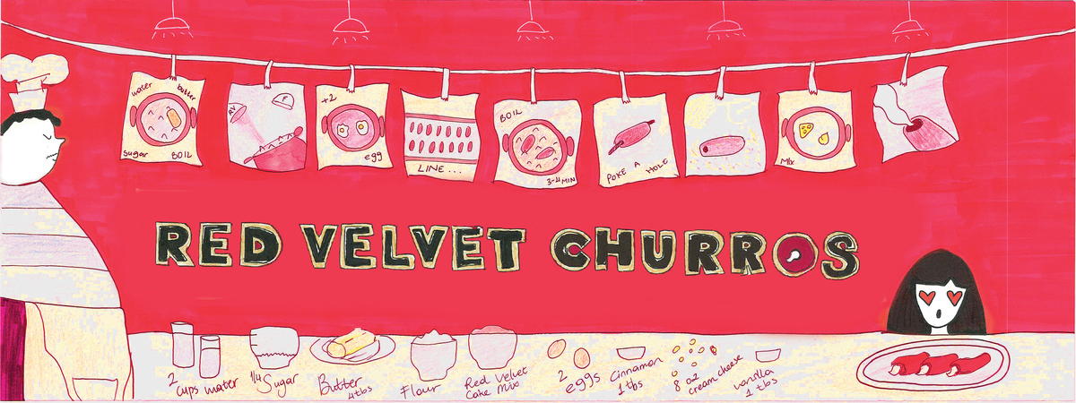 Red Velvet Churros by Gokce Recipejpg